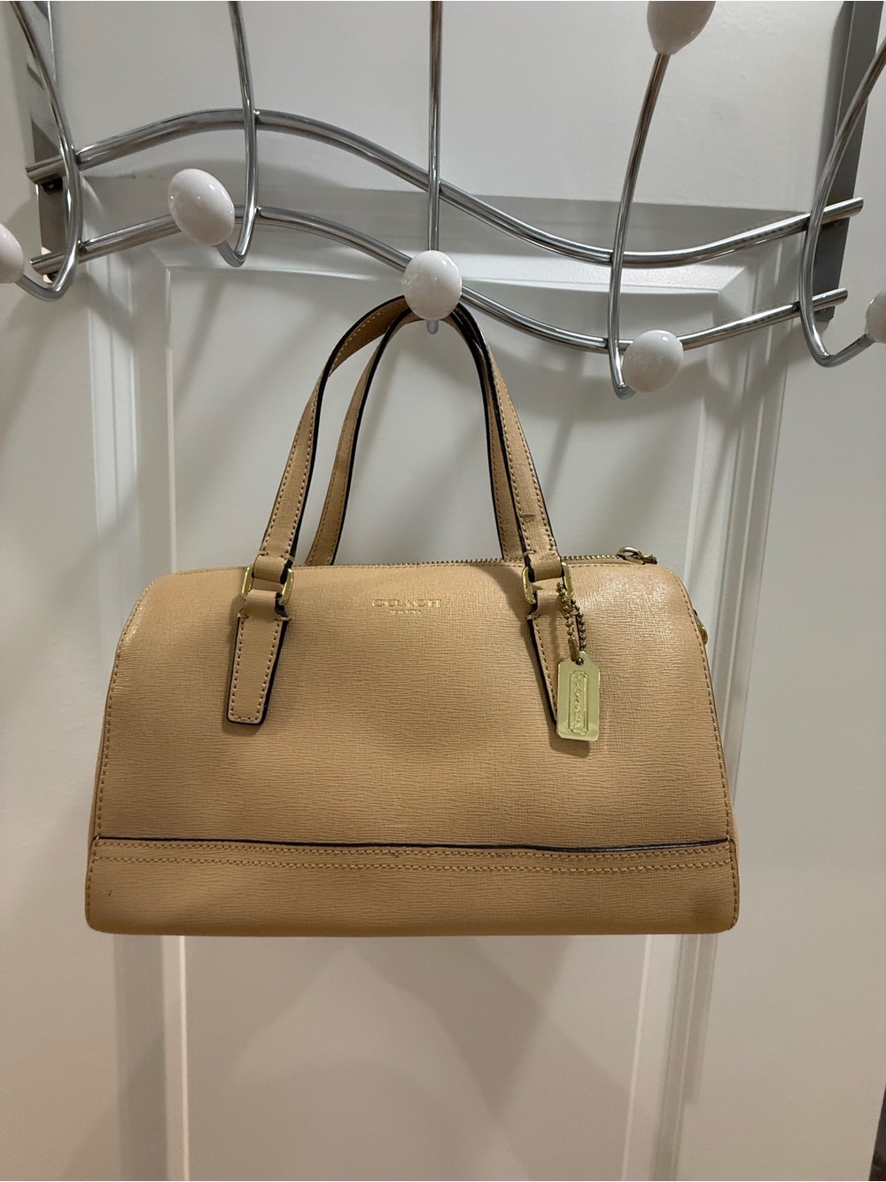 Coach Vintage Mini Satchel Safiano Leather in Toffee 49392